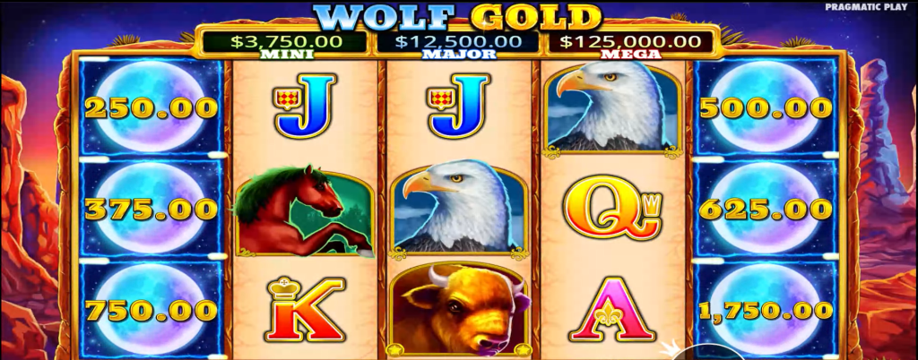 Игровой процесс в бонусном раунде слота Wolf Gold